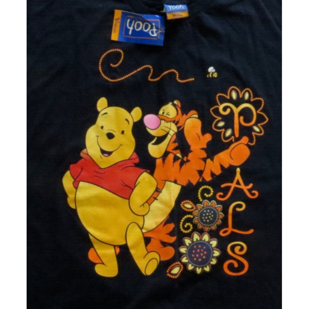 NWT Pooh Woman Tigger Winnie Double Sided Print Navy Blue Tshirt 2X (22W/24W)